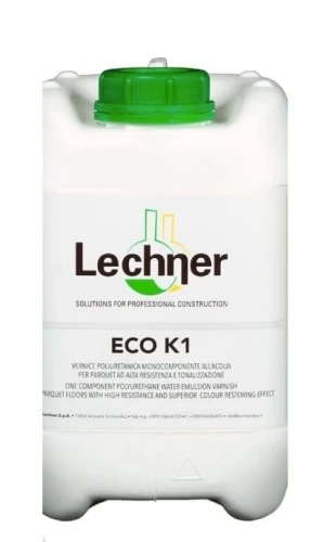 1K воднодисперсионный полиуретановый финишный лак Lechner Eco K1 5л полуматовый на Otdelka1.ru