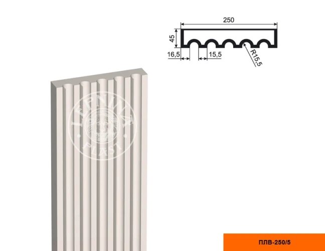 Составная пилястра тело LepninaPlast ПЛВ-250/5 на otdelka1.ru