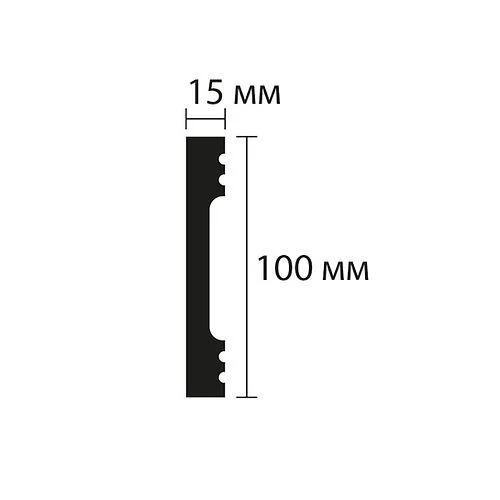 FD10 плинтус Wallstyl NMC 100х15х2000 мм на Otdelka1.ru