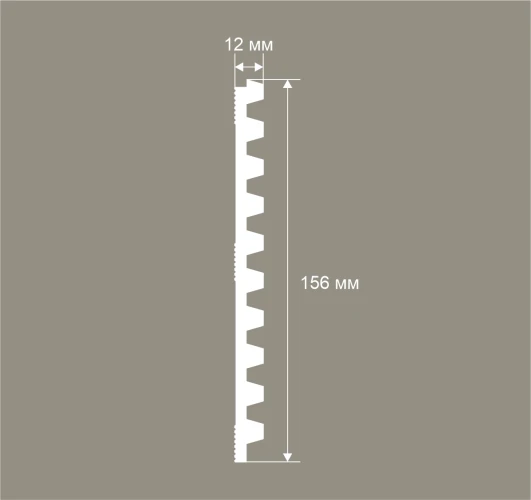 Панель Cosca RP022 156х12 2800мм Экополимер на otdelka1.ru