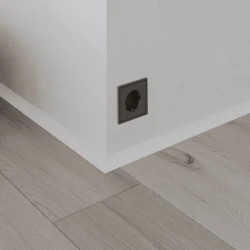 Микро плинтус Лайн Ликорн C-05.25.4 L-образный белый