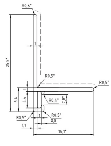 Микро плинтус Лайн Ликорн C-05.25.4 L-образный белый на otdelka1.ru