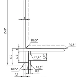 Микро плинтус Лайн Ликорн C-05.25.4 L-образный белый