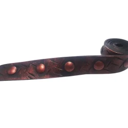 Ремень-имитация полосы кованного металла Уникс Т Гранат