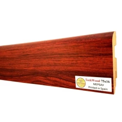 Плинтус МДФ Теквуд / Teckwood 75 мм Мербау