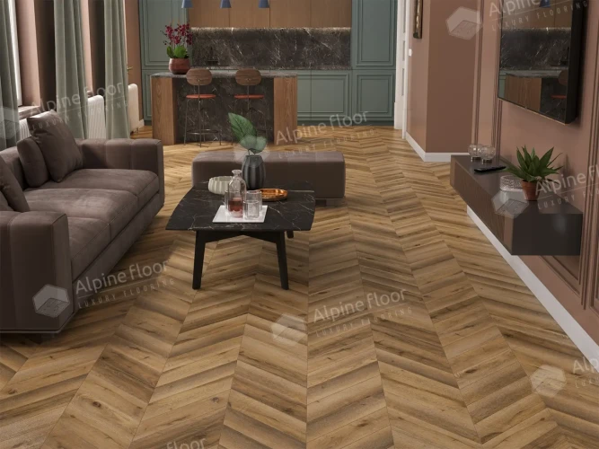Ламинат Alpine Floor Chevron ART LF109-04 Дуб Эльбрус на otdelka1.ru