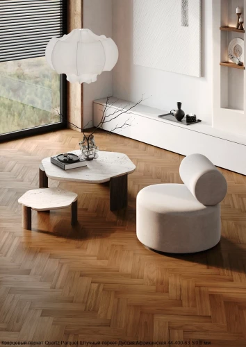 Кварцевый паркет Quartz Parquet Штучный паркет 5/06 мм 44-400-63 Дуссия Африканская на Otdelka1.ru