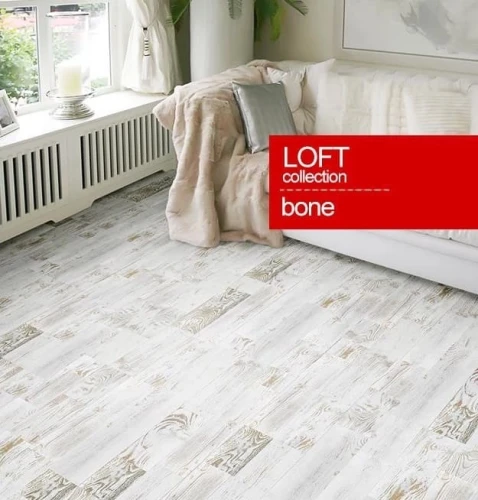 Замковая напольная пробка Коркстайл / Corkstyle Loft Bone