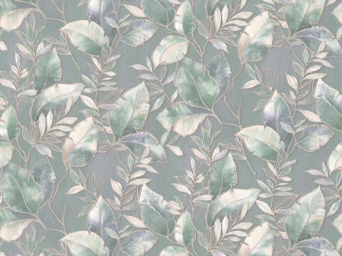 Обои МОФ Malex design Иоланта 4298-7 изумруд на otdelka1.ru