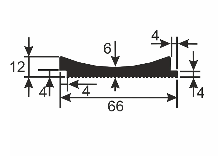 Рейка Cosca RX006 62х12 экополимер на Otdelka1.ru