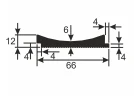 Рейка Cosca RX006 62х12 экополимер на Otdelka1.ru