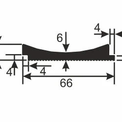 Рейка Cosca RX006 62х12 экополимер