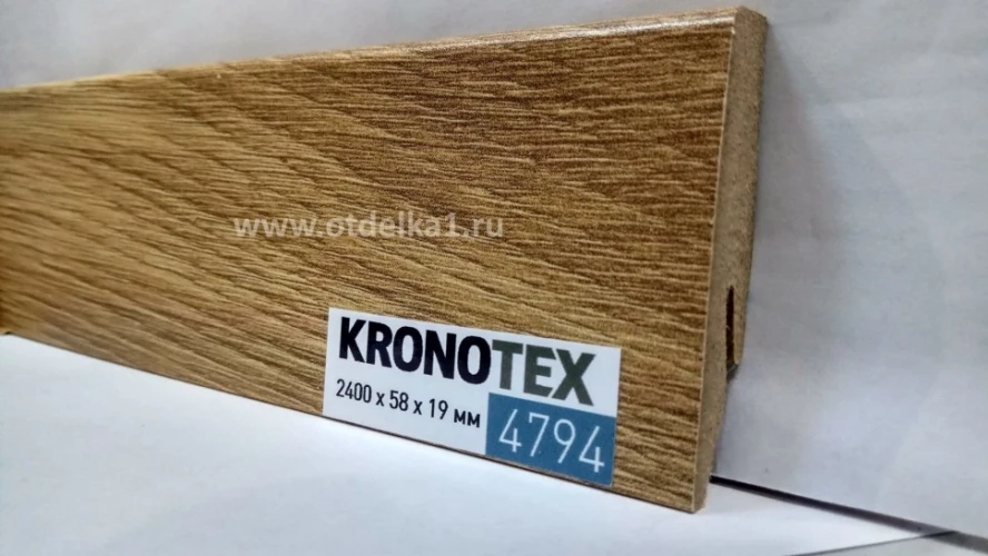 Плинтус МДФ Кронотекс / Kronotex 4794 Дуб натуральный макро на Otdelka1.ru