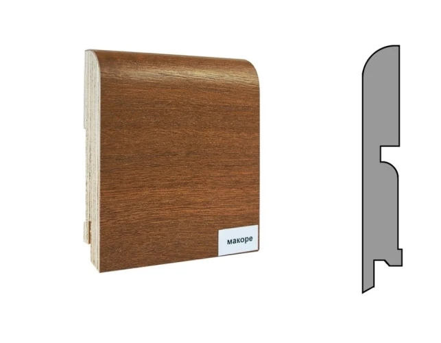 Плинтус шпонированный Finitura Dekor 100x15 Макоре