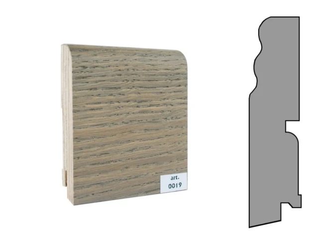 Плинтус шпонированный Finitura Dekor 120x30 №019 на otdelka1.ru