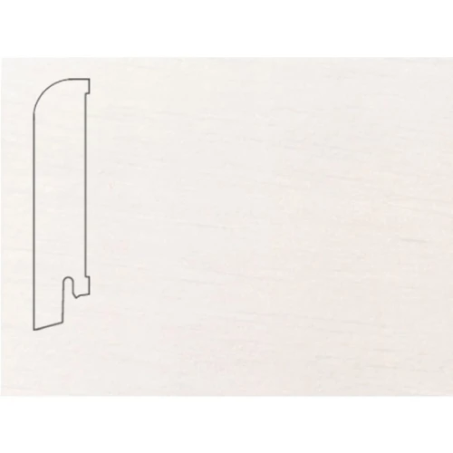 Плинтус шпонированный Педрос / Pedross Белый гладкий 80 х 18 мм на otdelka1.ru