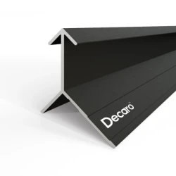 Угловой внешний профиль Decaro D1185 Черный анодированный