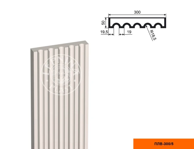 Составная пилястра тело LepninaPlast ПЛВ-300/5 на otdelka1.ru
