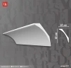 Плинтус потолочный Decomaster D212-115 белый на Otdelka1.ru
