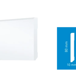 Плинтус композитный Arbiton Stiq S0810 Белый