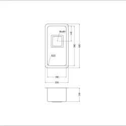 Мойка для кухни Oulin OL-0361 square