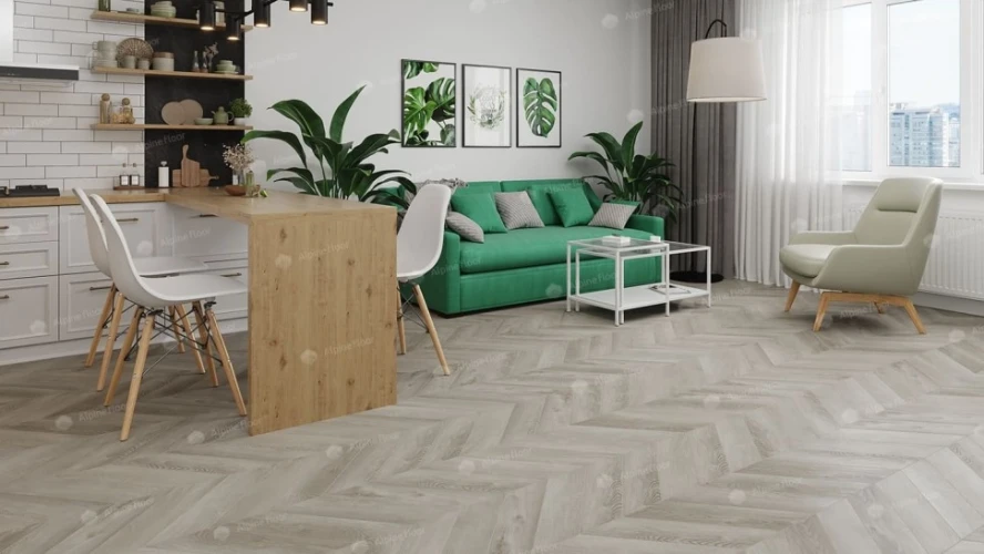Кварц-виниловая плитка Alpine floor Chevron Eco 20-1 Дуб Фантазия на otdelka1.ru