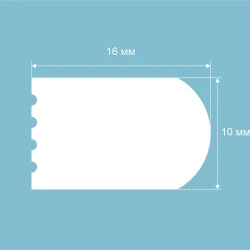 Молдинг Cosca MX053 10х16 экополимер