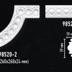 Угол декоративный Decomaster 98520-2