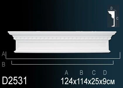 Обрамление дверей Perfect / Перфект D2531 на Otdelka1.ru