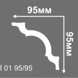 Плинтус потолочный Де-Багет П01 95-95
