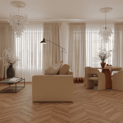 Кварц-виниловый Ламинат Tulesna Art Chevron 1011-5 Unico