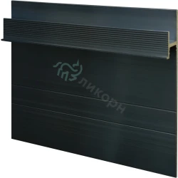 Теневой профиль Ликорн алюминиевый Черный С-02.2.3