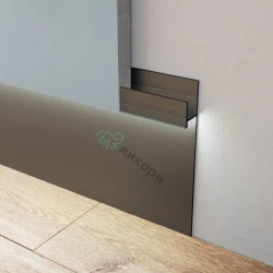 Теневой профиль Ликорн алюминиевый Черный С-02.2.3