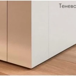 Теневой профиль Ликорн алюминиевый Черный С-02.2.3