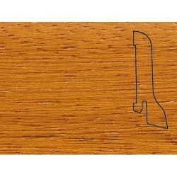 Плинтус шпонированный Педрос / Pedross Ироко 60 х 22 мм